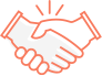 Hands shaking indicate trust