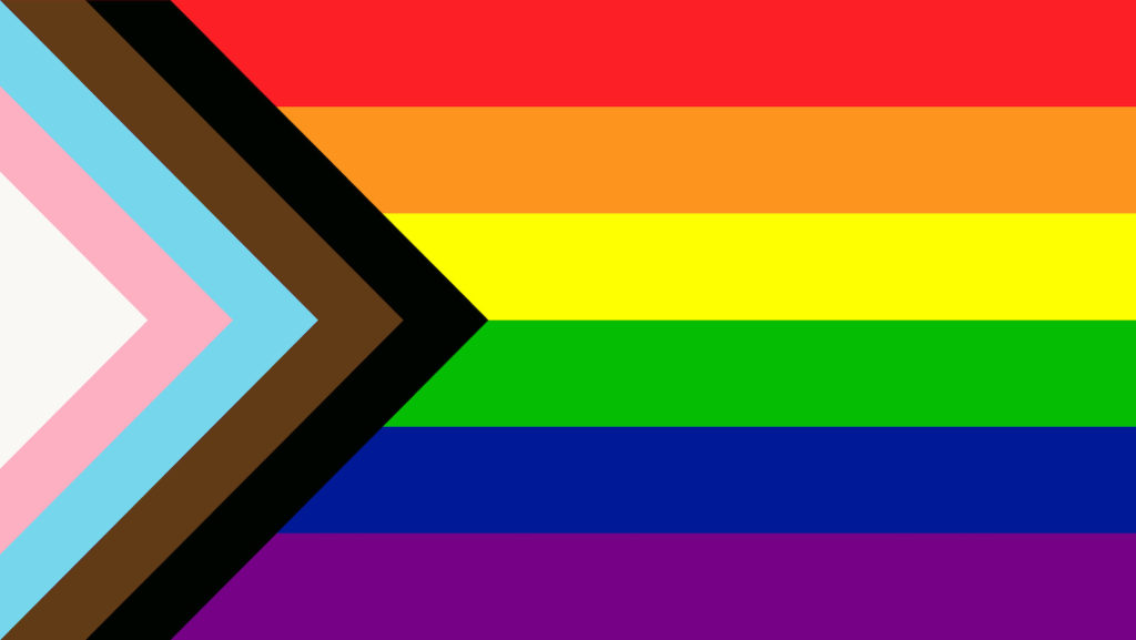 LGBTQ Pride Flag Vector. Banner Flag for LGBT, LGBTQ or LGBTQIA+ Pride