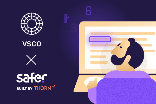 VSCO x Safer logo lockup