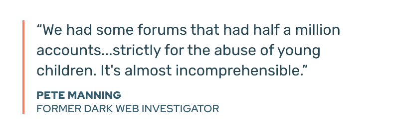 Learn how investigators approach dark web child safety