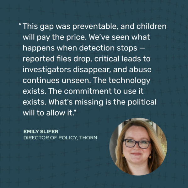 Emily Slifer quote on EU gap