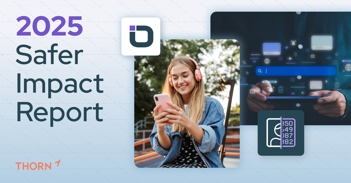Rapport d’impact 2025 de Safer | Plus sûr par Thorn